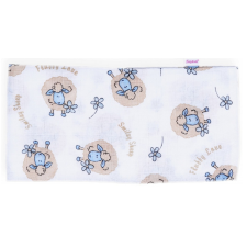 BABYBRUIN Mintás Cseh textil pelenka, textilpelenka fehér 70x70 cm - Kék barika mosható pelenka