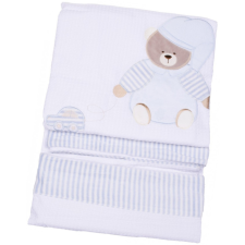 BABYBRUIN takaró prémium 140x110 cm - Kék babaágynemű, babapléd