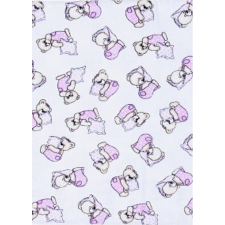 BABYBRUIN Tetra baba kifogó 90x140 cm - Rózsaszín párnás maci babatörülköző, kifogó