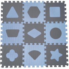 BabyDan játszószőnyeg Blue geometriai formákkal puzzle, kirakós