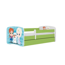 Babydreams ágy, zöld, jég földje, fiók nélkül, matrac nélkül, 180/80 gyermekágy