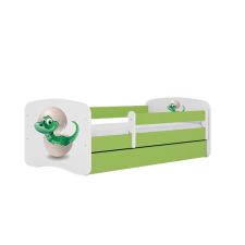  Babydreams ágy, zöld, kis dínó, fiók nélkül, matrac nélkül, 160/80 gyermekágy