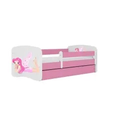 Babydreams Babydreams rózsaszín tündérágy szárnyakkal fiók nélkül kókusz matrac 180/80 gyermekágy