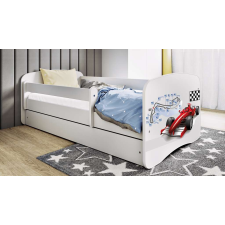 Babydreams fehér fiókos ágy, kókusz matrac 180/80 gyermekágy