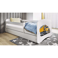 Babydreams fehér kamionágy fiókos, latex matrac 160/80 gyermekágy