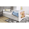 Babydreams fehér mackó virágágyás fiókkal, matraccal 160/80