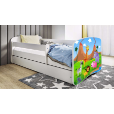 Babydreams fehér szafari ágy fiók nélkül, matrac 160/80 gyermekágy