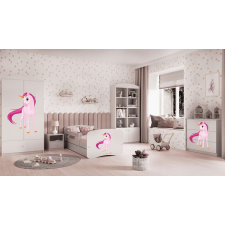  Babydreams fehér unikornis ágy fiókkal, kókusz matrac 160/80 gyermekágy