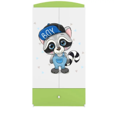  Babydreams gardrób, zöld mosómedve gyermekbútor