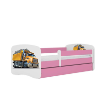  Babydreams rózsaszín kamionágy fiókos, kókusz matrac 180/80 gyermekágy