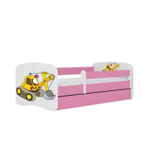 Babydreams rózsaszín kotróágy fiók nélkül, kókusz matrac 160/80 gyermekágy