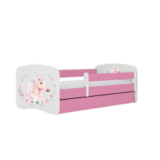Babydreams rózsaszín lóágy fiók nélkül, matrac 180/80 gyermekágy