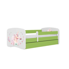 Babydreams zöld lóágy fiók nélkül, latex matrac 180/80 gyermekágy