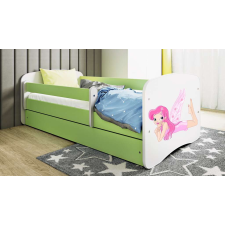 Babydreams zöld tündérágy szárnyakkal fiók nélkül kókusz matrac 160/80 gyermekágy