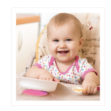 BabyJem tányér/csésze rögzítő lemez (Szín: Rózsaszín) babaétkészlet