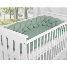 BabyLion Prémium Fonott rácsvédő - Pasztell zöld babaágynemű, babapléd