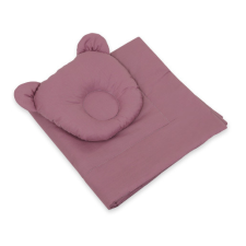 BabyLion Prémium Maci 2 részes ágyneműszett - Pasztell violet babaágynemű, babapléd