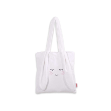 BabyLion Prémium nyuszis plüss táska - Fehér gyerek hátizsák, táska