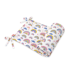 BabyLion Prémium Univerzális rácsvédő (150 cm) - Szivárványok babaágynemű, babapléd