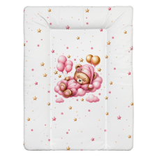 BabyLion Puha pelenkázó lap 50x70 cm - Rózsaszín alvó maci pelenkázó matrac