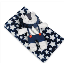 BABYMATEX Takaró játékkal Lion Blue 75 x 100 cm (16150-uniw) lakástextília