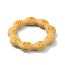 Babyono BabyOno rágóka - RING szilikon gyűrű sárga 825/01 rágóka