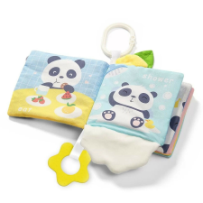 BabyOno Érzékfejlesztő babakönyv - Panda csörgő