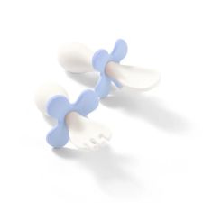  BabyOno evõeszköz-készlet - ergonomikus, dobozzal pasztell kék 969/05 babaétkészlet