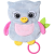 Babyono Have Fun Cuddly Toy for Babies pihe-puha alvóka rágókával Owl Celeste 1 db