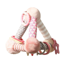 BabyOno játék piramis készségfejlesztő Tiny Joga &#8211; Rózsaszín bébiplüss