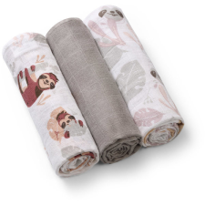 Babyono Muszlin pelenka, szürke, 3 db mosható pelenka