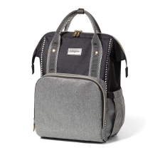 Babyono pelenkázó táska OSLO STYLE hátizsák 30x40x16cm fekete/szürke 1424/01 pelenkázótáska
