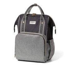 Babyono pelenkázó táska OSLO STYLE hátizsák 30x40x16cm, fekete/szürke 1424/01 pelenkázótáska