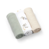 Babyono Super Soft muszlin pelenka 70x70cm, 3db, Zöld