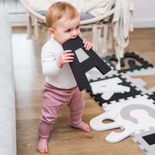 Babyono szivacspuzzle szõnyeg 10db betûk szürke/f/f 278/02 játszószőnyeg