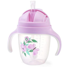 Babyono tanulópohár szívószállal 240 ml - lila babaétkészlet
