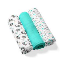  BabyOno textilpelenka színes 3db bambusz &#8211; türkizkék mosható pelenka