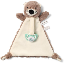 Babyono Toy morzsolgatós szundikendő csattal Otter Maggie 1 db bébiplüss
