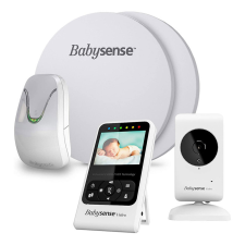 Babysense légzésfigyelő 7 és kamerás bébiőr V24 légzésfigyelő