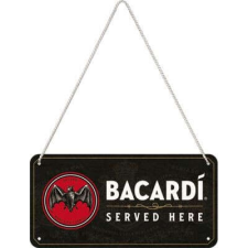 Bacardi Served Here - Fémtábla dekoráció