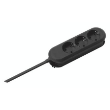Bachmann 387.172 Elosztó kapcsoló nélkül Fekete Védőérintkezős 1 db (387.172) hosszabbító, elosztó