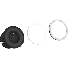 Bachmann 4953465 Beépíthető elosztó 1 részes Fekete Védőérintkezős (4953465) hosszabbító, elosztó