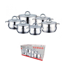 BachMayer 12 részes inox edénykészlet BM-15235 edény