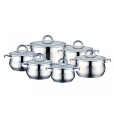 BachMayer Edénykészlet 12 részes inox BM-1212 edény