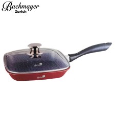  Bachmayer Tapadásmentes márvány bevonatú grill serpenyő Burgundi 28 cm BM-7852-28 edény