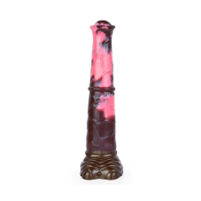 Bad Horse - szilikon lószerszám dildó - 24cm (fekete-pink) műpénisz, dildó