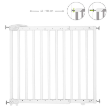 Badabulle ajtórács Deco Pop fa fehér B025225 bababiztonság