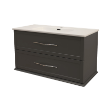 BADEN HAUS TIFFANY ALSÓSZEKRÉNY MOSDÓVAL 101X56,8X46CM GRAFITSZÜRKE FÜGGESZTETT fürdőszoba bútor