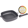 BAF Grill serpenyő titán 26x26 magas 6,5 cm BAF Gigant new line levehető fogantyú Indukciós grillserpenyő