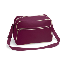 Bag Base Irodai táska Bag Base Retro Shoulder Bag - Egy méret, Burgundi/Homok kézitáska és bőrönd